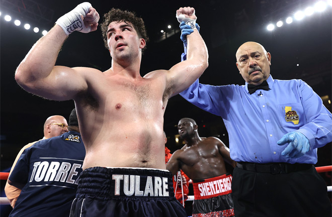 Olympic silver medalist, Richard Torrez Jr fights for the second time as a professional Photo Credit: Mikey Williams / Top Rank via Getty Images