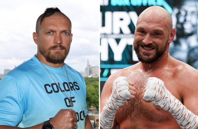 Oleksandr Usyk feels Tyson Fury is afraid to face him in an undisputed heavyweight title clash if he beats Anthony Joshua Photo Credit: Mark Robinson/Matchroom Boxing/Queensberry Promotions