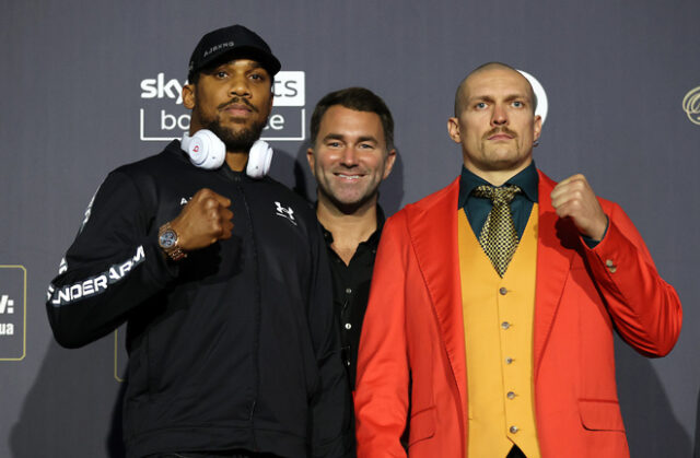 Oleksandr Usyk defends his world heavyweight title belts against Anthony Joshua in a rematch in Saudi Arabia on Saturday Photo Credit: Mark Robinson/Matchroom Boxing