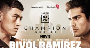Dmitry Bivol will defend his WBA 'super' light heavyweight world title against Gilberto Ramirez on November 5 in Abu Dhabi Photo Credit: Matchroom Boxing