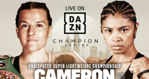 Chantelle Cameron clashes with Jessica McCaskill for the undisputed super lightweight championship on November 5 in Abu Dhabi Photo Credit: Matchroom Boxing