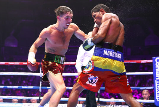 Michael Conlan returned to winning ways with a dominant victory over Miguel Marriaga in Belfast Photo Credit: Mikey Williams/Top Rank via Getty Images