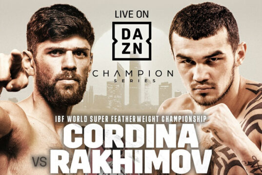 IBF super featherweight world champion, Joe Cordina defends his belt against Shavkatdzhon Rakhimov on November 5 in Abu Dhabi Photo Credit: Matchroom Boxing