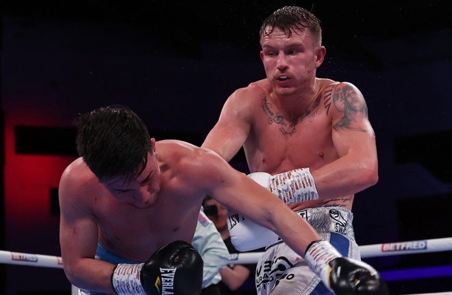 Smith overcame Perouene in June to remain unbeaten Photo Credit: Mark Robinson/Matchroom Boxing