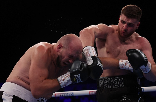 Fisher dispatched of Reissinger in two rounds Photo Credit: Mark Robinson/Matchroom Boxing