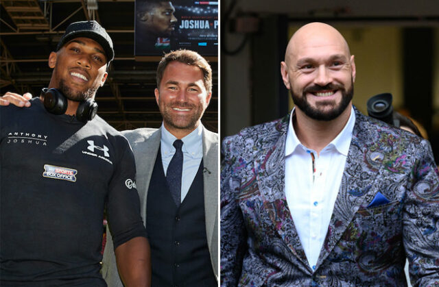 Eddie Hearn has said that Anthony Joshua is a bigger draw in boxing than Tyson Fury Photo Credit: Mark Robinson/Matchroom Boxing/Queensberry Promotions