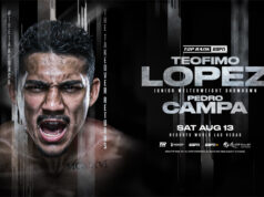 Teofimo Lopez faces Pedro Campa in his first bout at super lightweight on Saturday in Las Vegas Photo Credit: Top Rank Boxing