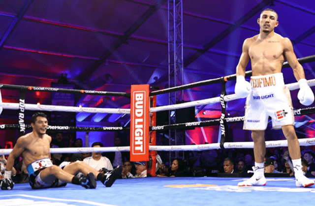 Teofimo Lopez Stops Pedro Campa in 7. Photo Credit: Mikey Williams / Top Rank via Getty Images