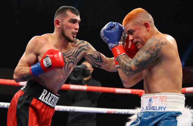 Rakhimov drew with Diaz Jr in his first attempt to become IBF champion last February Photo Credit: Tom Hogan-HoganPhotos/Golden Boy Promotions