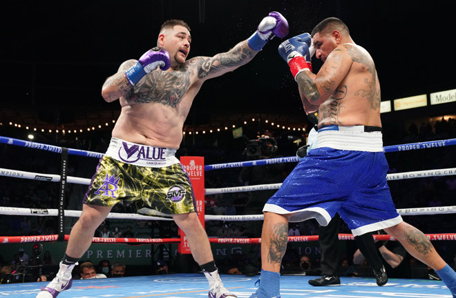 Ruiz Jr climbed off the canvas to beat Arreola last May Photo Credit: Sean Michael Ham/TGB Promotions