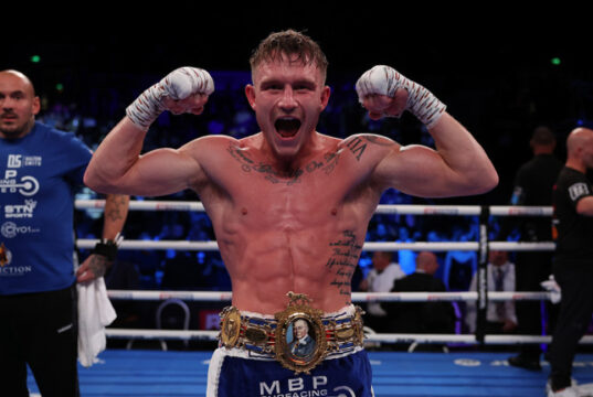 Dalton Smith became British super lightweight champion with a sixth round stoppage over Sam O'maison in Sheffield on Saturday Photo Credit: Mark Robinson/Matchroom Boxing
