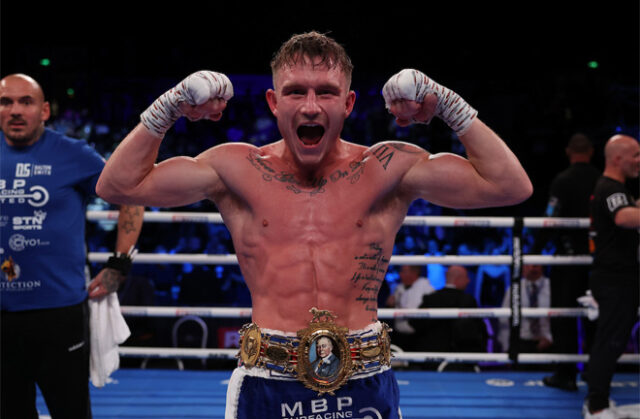 Dalton Smith became British super lightweight champion with a sixth round stoppage over Sam O'maison in Sheffield on Saturday Photo Credit: Mark Robinson/Matchroom Boxing