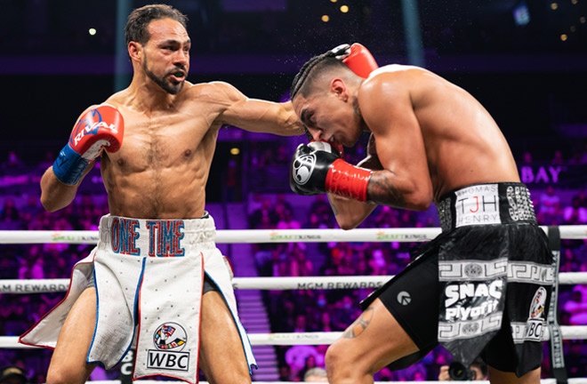 Thurman outpointed Barrios in February Photo Credit: Ryan Hafey / Premier Boxing Champions