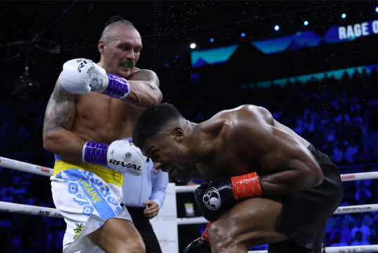 Oleksandr Usyk beat Anthony Joshua via split-decision in their rematch held in Jeddah, Saudi Arabia. Photo Credit: Matchroom Boxing.