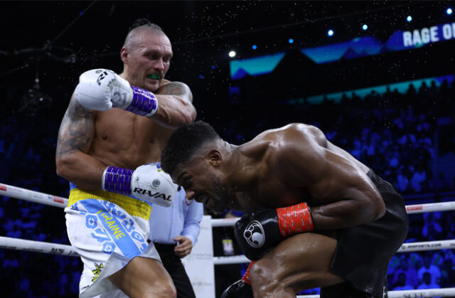 Oleksandr Usyk beat Anthony Joshua via split-decision in their rematch held in Jeddah, Saudi Arabia. Photo Credit: Matchroom Boxing.