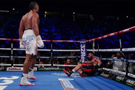 Joe Joyce knocked out Joseph Parker in the 11th round in Manchester on Saturday Photo Credit: Queensberry Promotions