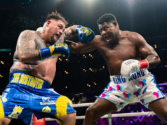 Andy Ruiz Jr overcame Luis Ortiz on points in Los Angeles on Sunday Photo Credit: Ryan Hafey / Premier Boxing Champions