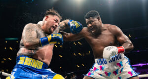 Andy Ruiz Jr overcame Luis Ortiz on points in Los Angeles on Sunday Photo Credit: Ryan Hafey / Premier Boxing Champions
