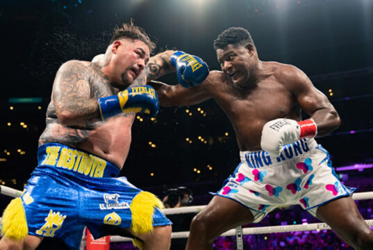 Andy Ruiz Jr overcame Luis Ortiz on points in Los Angeles on Sunday Photo Credit: Ryan Hafey / Premier Boxing Champions