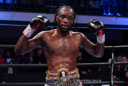 Denzel Bentley made a successful first defence of his British middleweight title at York Hall Photo Credit: Queensberry Promotions