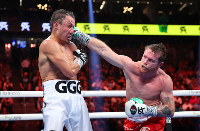 Canelo Alvarez put in a dominant performance to beat Gennady Golovkin in their third fight in Las Vegas on Saturday Photo Credit: Ed Mulholland/Matchroom