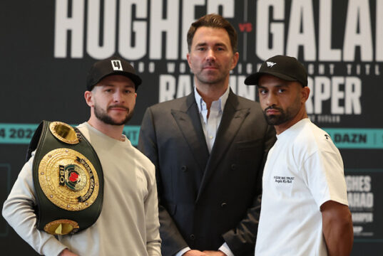 Maxi Hughes defends his IBO lightweight title against Kid Galahad in Nottingham on Saturday Photo Credit: Mark Robinson/Matchroom Boxing