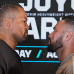 Joyce and Parker face-to-face at Thursday’s press conference Photo Credit: Queensberry Promotions