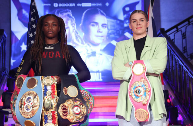 Claressa Shields faces Savannah Marshall in an undisputed middleweight title clash on Saturday at the O2 Arena Photo Credit: Lawrence Lustig / BOXXER