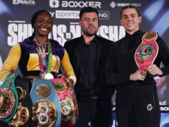 Claressa Shields' undisputed middleweight title showdown against Savannah Marshall has been postponed until October 15, BOXXER have confirmed Photo Credit: Lawrence Lustig/BOXXER