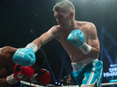 Liam Smith got a 4th round knockout of Hassan Mwakinyou in his return to home city of Liverpool. Photo Credit: Boxxer.