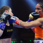 Serrano lost to Taylor in a fight of the year  in contender in April 2022 Photo Credit: Ed Mulholland/Matchroom