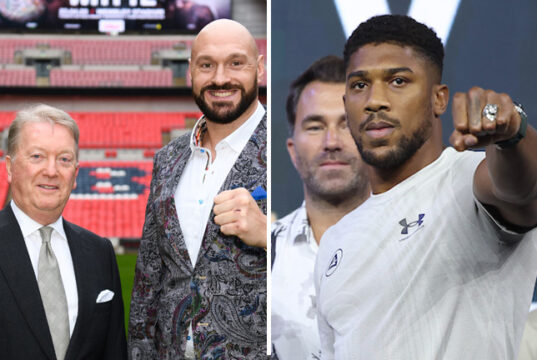 Frank Warren is hopeful Tyson Fury vs Anthony Joshua can be finalised for December 3 Photo Credit: Queensberry Promotions/Mark Robinson/Matchroom Boxing