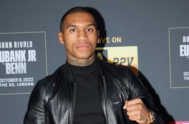 Conor Benn has vowed to clear his name after an adverse finding in a VADA test postponed his fight with Chris Eubank Jr Photo Credit: Mark Robinson/Matchroom Boxing