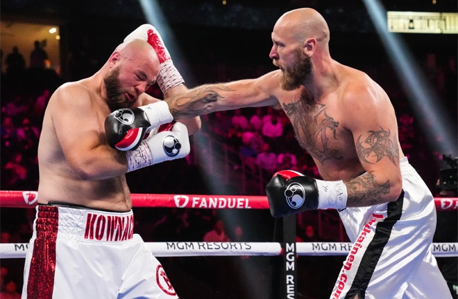 Helenius stopped Kownacki for the second time last October Photo Credit: ean Michael Ham / TGB Promotions