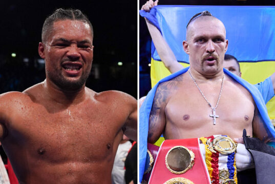 Joe Joyce feels Oleksandr Usyk will vacate his WBO title instead of facing him Photo Credit: Queensberry Promotions/Mark Robinson/Matchroom Boxing