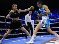 Katie Taylor retains her undisputed lightweight crown with a unanimous decision win over Karen Carabajal. Photo Credit: Matchroom Boxing
