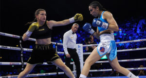 Katie Taylor retains her undisputed lightweight crown with a unanimous decision win over Karen Carabajal. Photo Credit: Matchroom Boxing