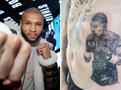 Chris Eubank Jr has offered to pay for a fan who wants to remove a tattoo of Conor Benn Photo Credit: Mark Robinson/Matchroom Boxing/Twitter: Titch. Version 3.0