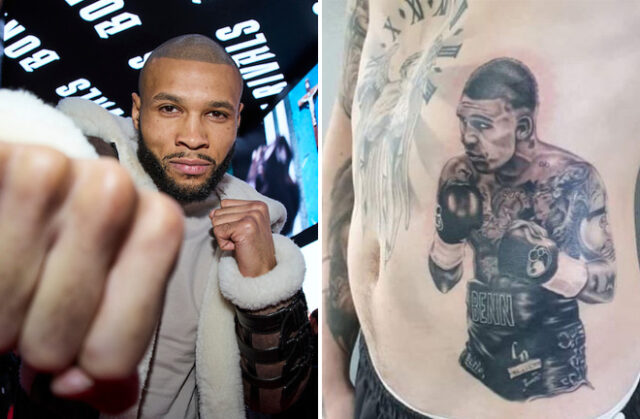 Chris Eubank Jr has offered to pay for a fan who wants to remove a tattoo of Conor Benn Photo Credit: Mark Robinson/Matchroom Boxing/Twitter: Titch. Version 3.0