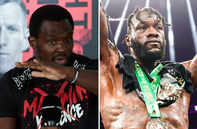 Dillian Whyte says Deontay Wilder is not keen on fighting him Photo Credit: Mark Robinson/Matchroom Boxing/Stephanie Trapp/TGB Promotions