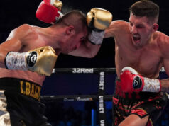 Liam Davies added the European and WBC International titles to his ever-increasing CV by outclassing Ionut Baluta over 12 rounds in Telford. Photo Credit: Queensberry Promotions.