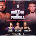 Harlem Eubank headlines Friday’s Wasserman bill at York Hall against Tom Farrell Photo Credit: Wasserman Boxing