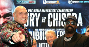 Tyson Fury defends his WBC heavyweight world title against Derek Chisora in a trilogy clash on Saturday at the Tottenham Hotspur Stadium Photo Credit: Mark Robinson/Top Rank Inc via Getty Images