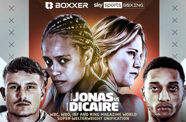 Natasha Jonas and Marie-Eve Dicaire meet in a 154lb world title unification on Saturday in Manchester Photo Credit: BOXXER