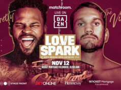 Montana Love faces Stevie Spark in a super lightweight clash on Saturday in Cleveland, live on DAZN Photo Credit: Matchroom Boxing