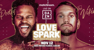 Montana Love faces Stevie Spark in a super lightweight clash on Saturday in Cleveland, live on DAZN Photo Credit: Matchroom Boxing