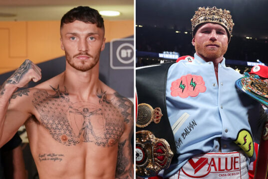 Zach Parker has welcomed a future clash with undisputed super middleweight champion Canelo Alvarez Photo Credit: Queensberry Promotions/Ed Mulholland/Matchroom