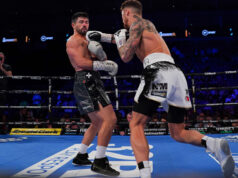 John Ryder secured the Interim WBO middleweight title at the O2 Arena London after Zach Parker had to retire at the end of the fourth round. Photo Credit: Queensberry Promotions.