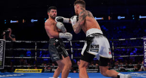 John Ryder secured the Interim WBO middleweight title at the O2 Arena London after Zach Parker had to retire at the end of the fourth round. Photo Credit: Queensberry Promotions.