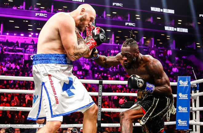 Wilder knocked out Helenius in the opening round Photo Credit: Stephanie Trapp/TGB Promotions